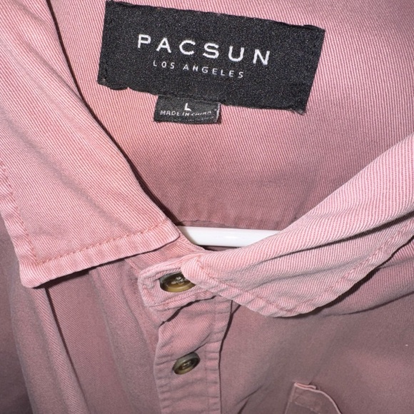 Large Muave men’s button up shirt PACSUN - Picture 4 of 5
